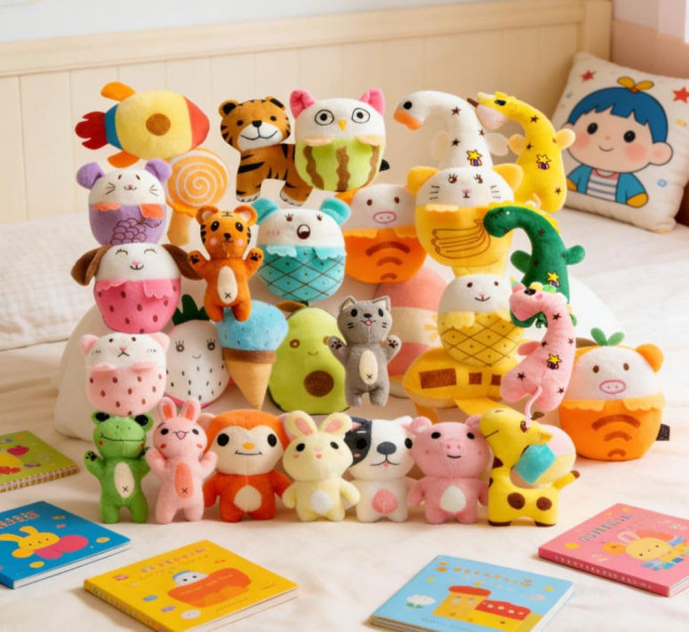 Kyatico-peluches-suaves-durables y lavables para juego diario.