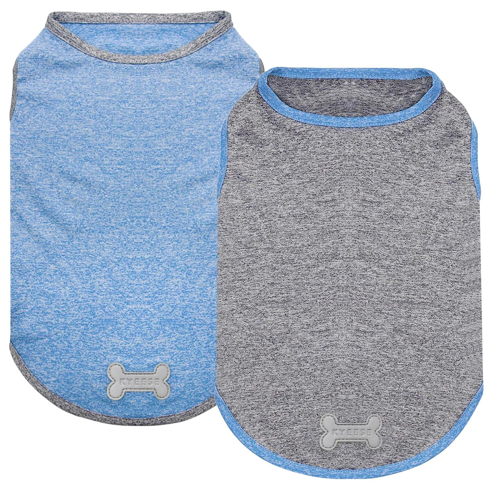 KYEESE 2Pack: camiseta para perro sin mangas, ligera y transpirable para juego activo.