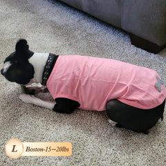 Camiseta KYEESE para perro con borde reflectante trasero para paseos nocturnos seguros.