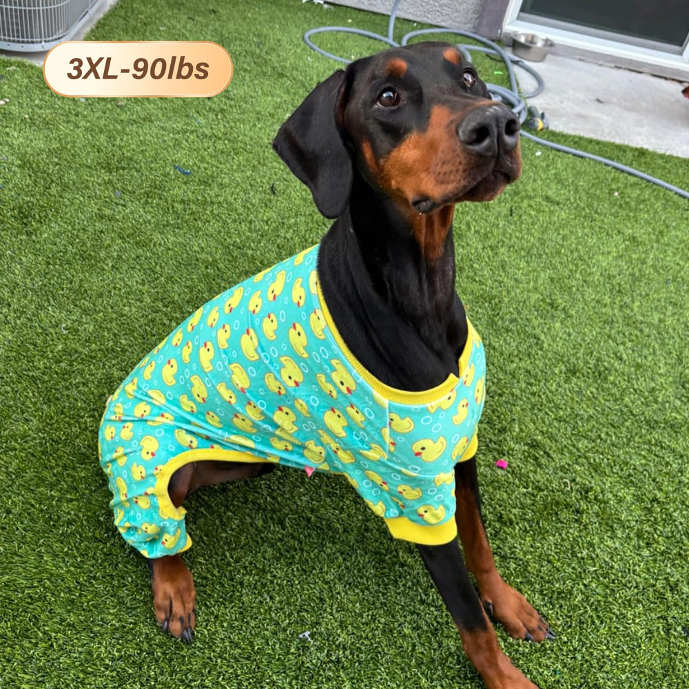 Pijama KYEESE para perro con diseño ponible, fácil de poner y quitar.