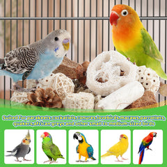 Trozos de madera de manzana en Juguetes Kyouki para aves