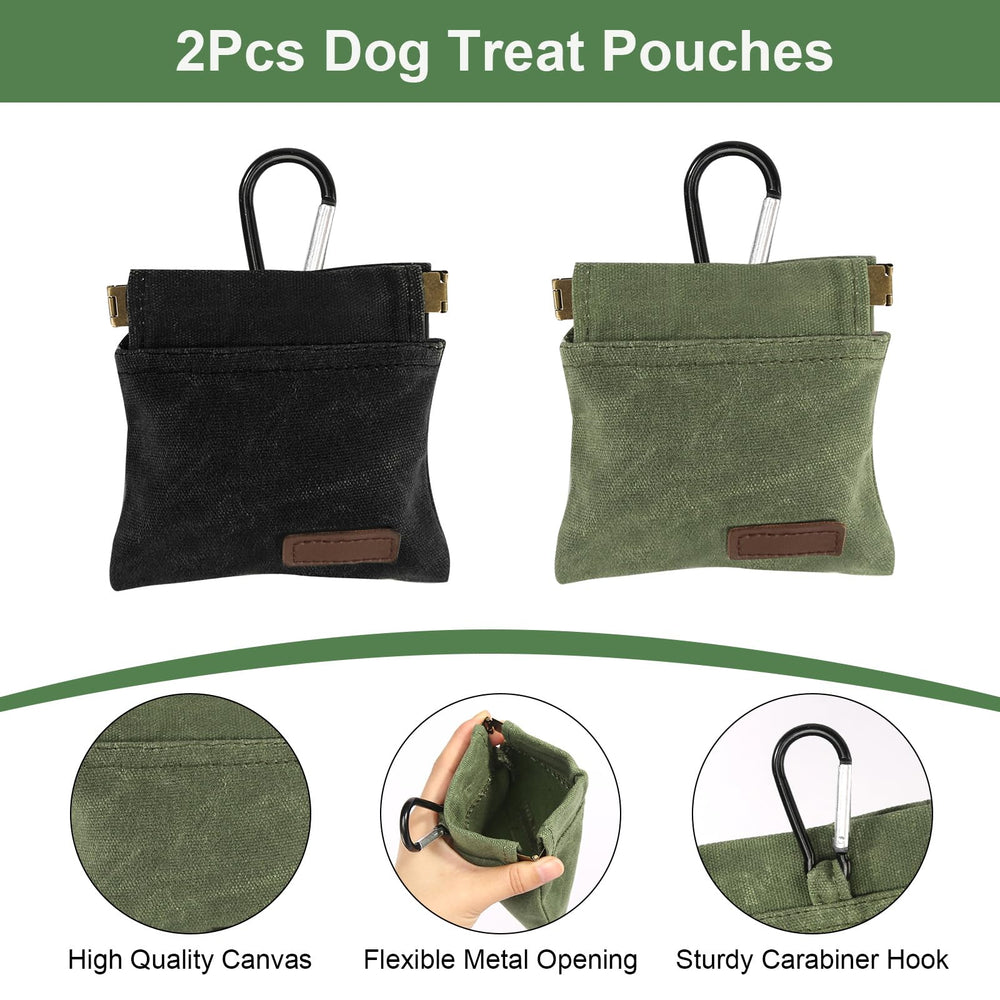 Kzanvov dos bolsas entrenamiento perro, prácticas en bolsillos para sesiones rápidas