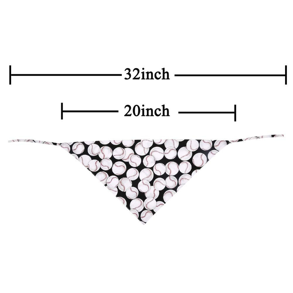 KZHAREEN bandana estilo béisbol, textura de algodón suave para mascota.