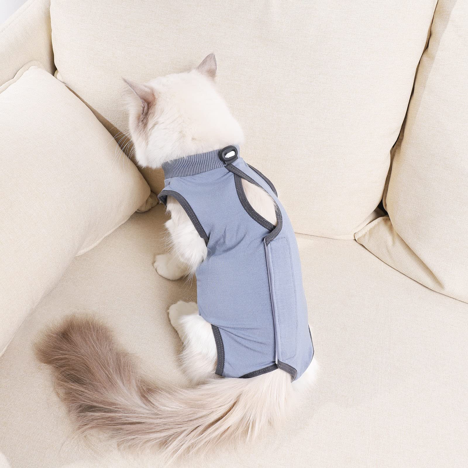 kzrfojy combinaison recuperation chat tailles S-M-L, ajustement adapté