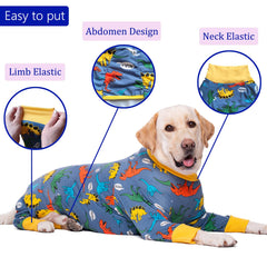 kzrfojy traje recuperación canino con diseño abdominal facilita visitas al baño