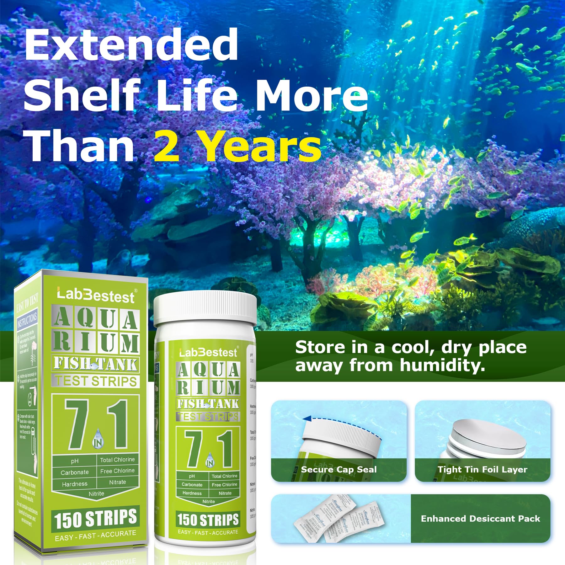 LabBestest presentación del kit de pruebas para acuario