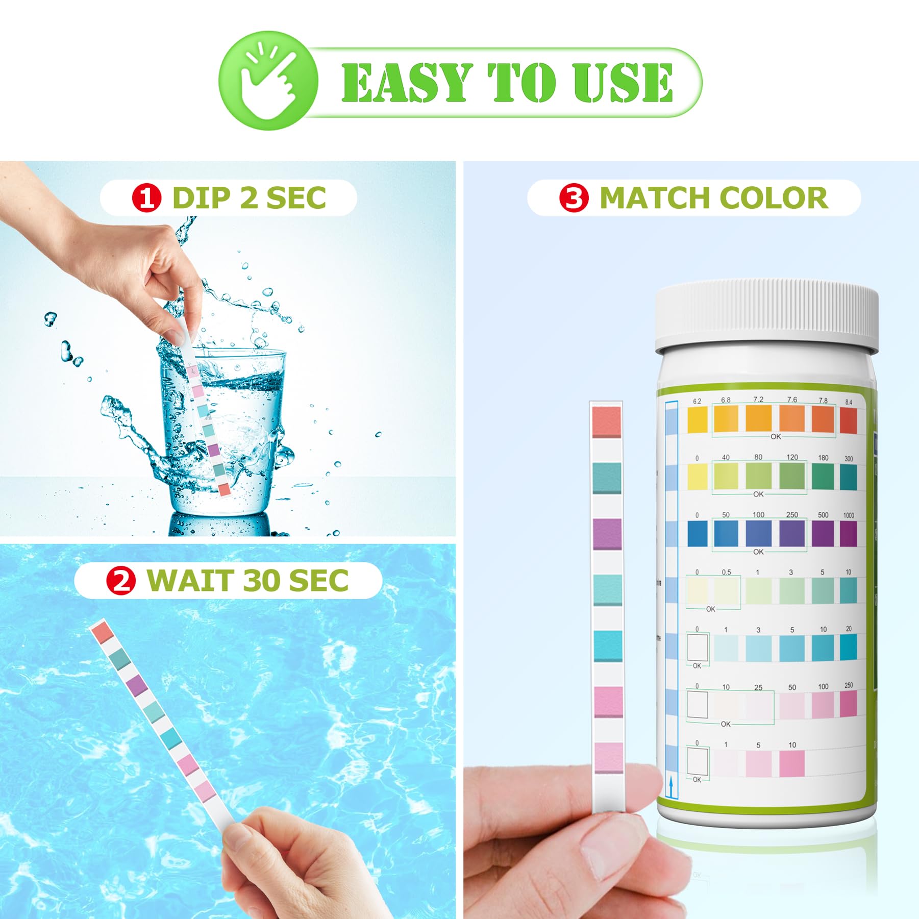 LabBestest prueba rápida de 30 segundos para calidad del agua.