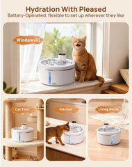 LABEKA bebedero-gato-modos-inteligentes se adapta al comportamiento del felino para beber.