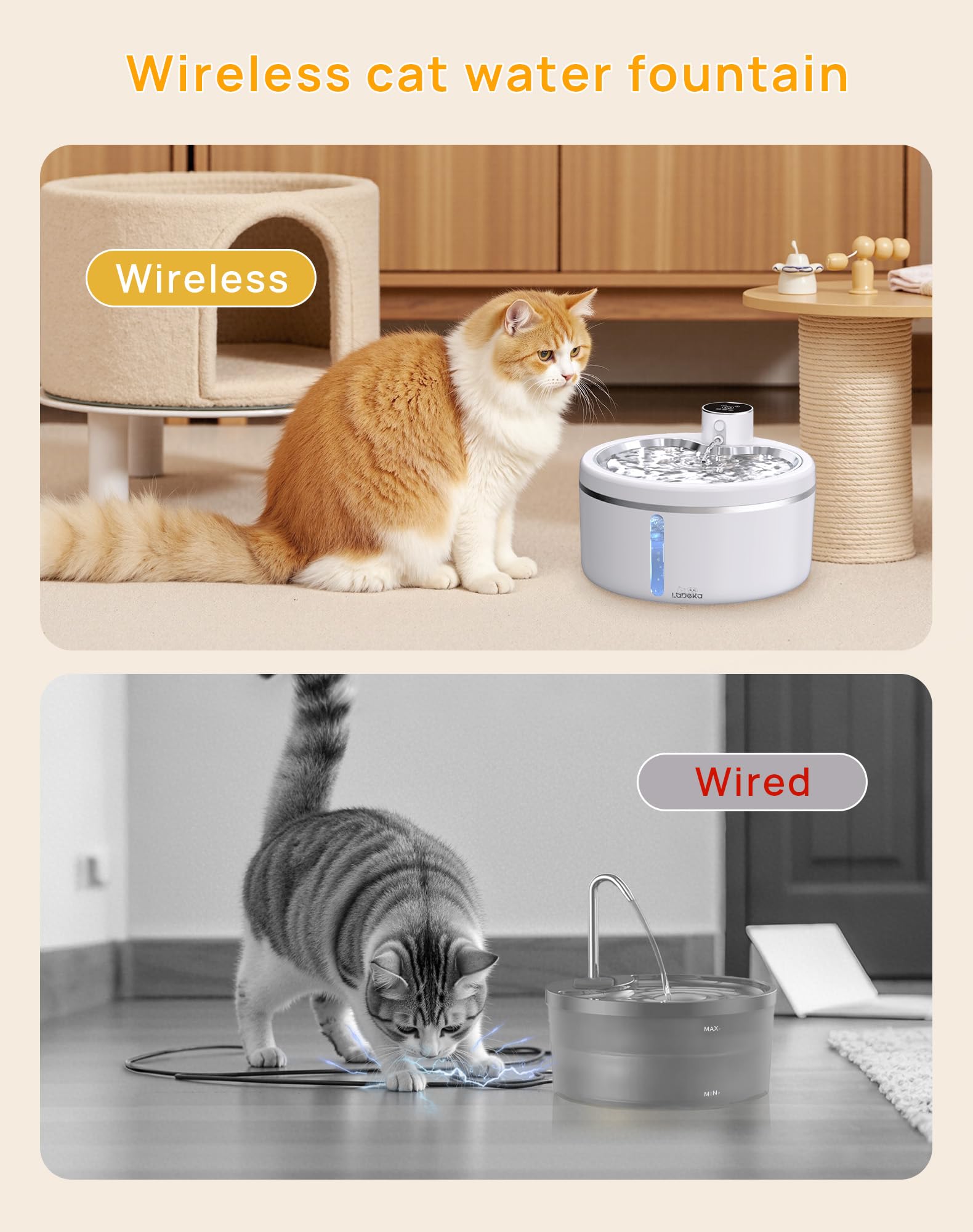 LABEKA sensor de modo: activación suave cuando el gato se acerca.