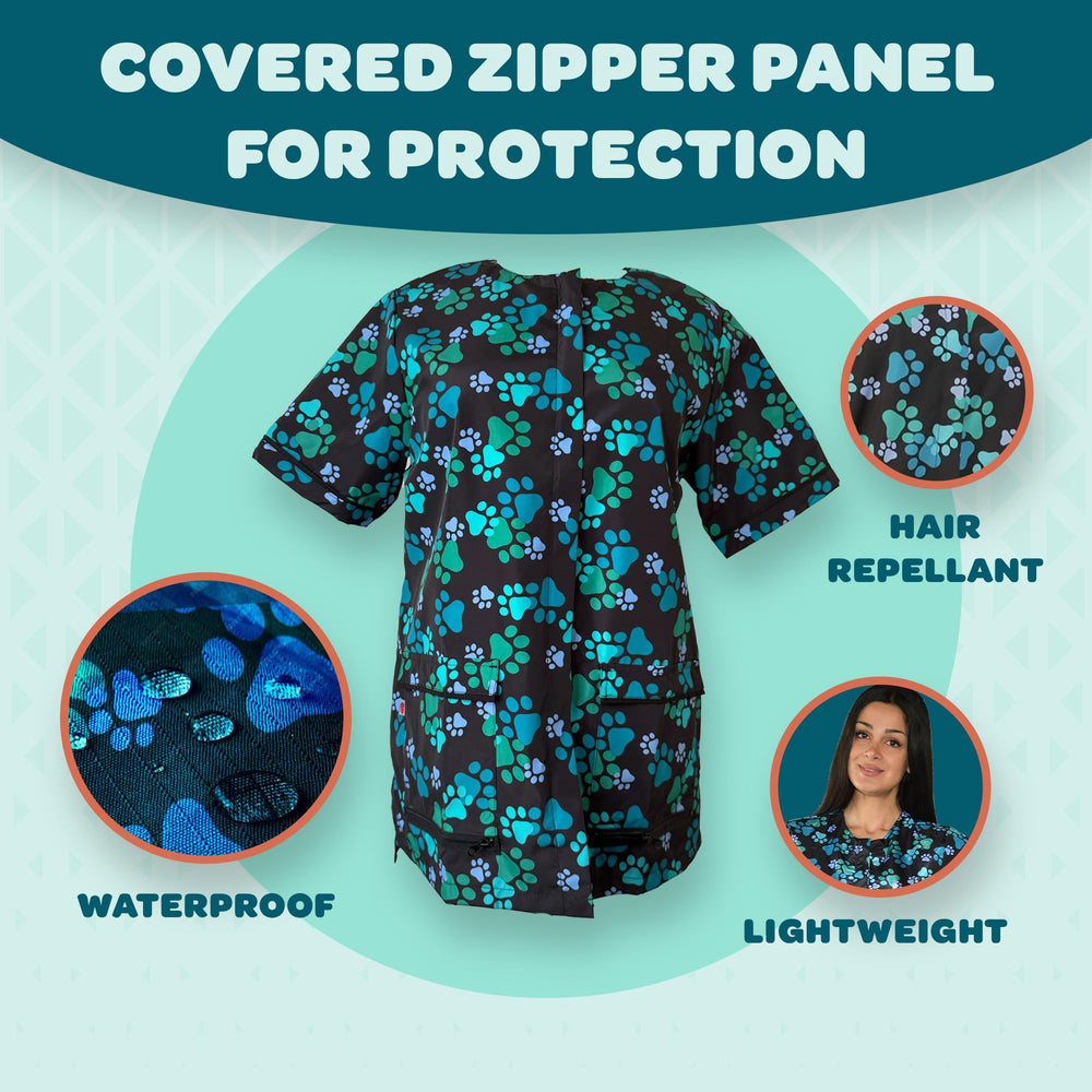 Espalda de malla para mayor ventilación y confort en jornadas largas.