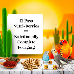 LAFEBER'S El Paso Nutri-Berries forma redonda que facilita el forraje.