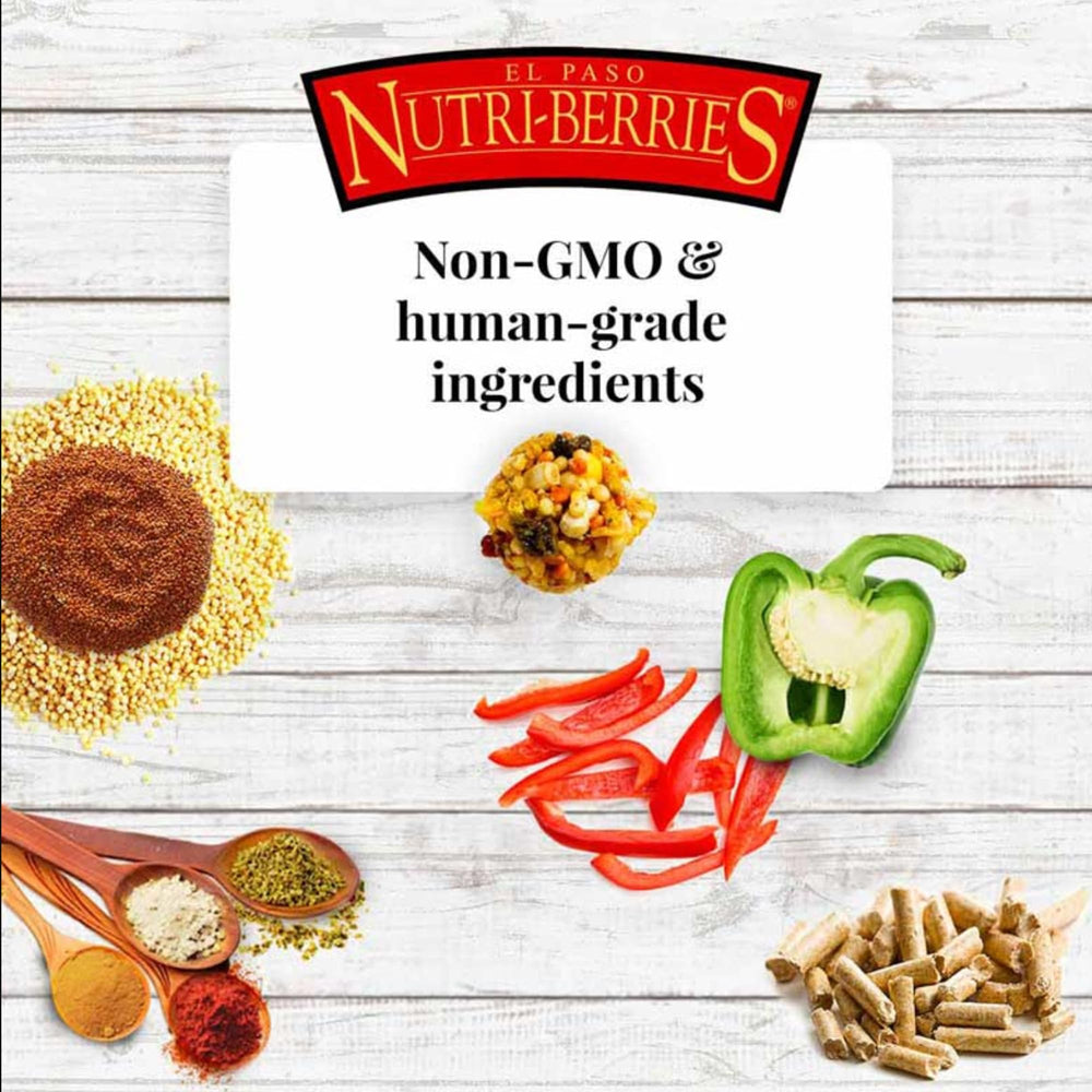 LAFEBER'S El Paso Nutri-Berries con omega-3 y omega-6 balanceados.