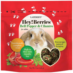 LAFEBER'S Hey!Berries para conejos con pimiento, snack sabroso y variado