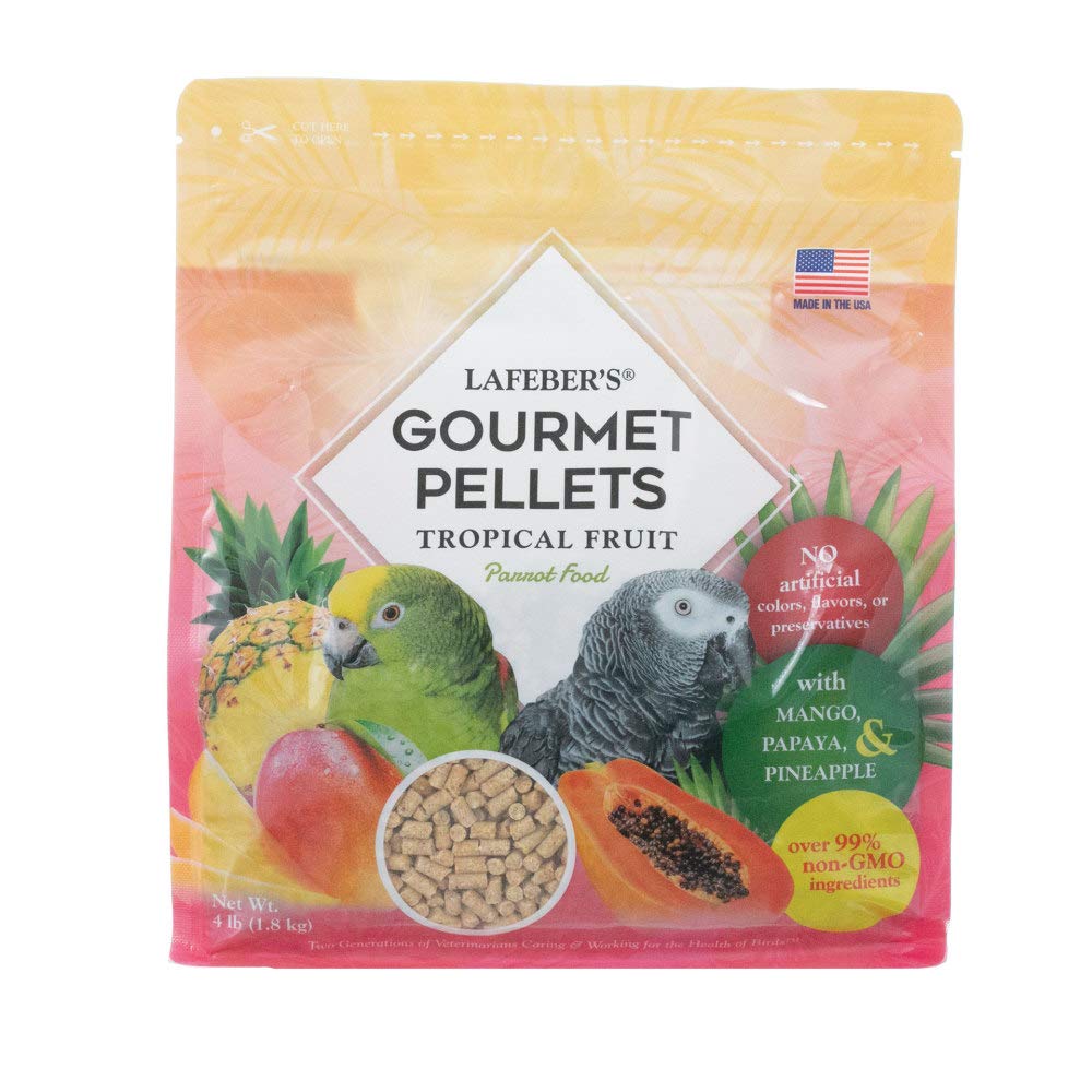 LAFEBER'S pellets de frutas tropicales para loro: energía y sabor natural.