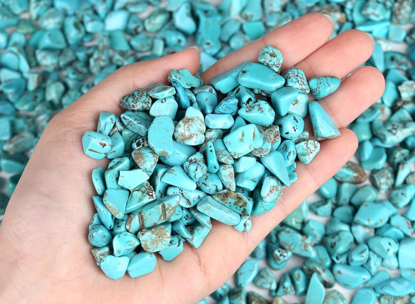 Mini cristales LAIDANLA turquesa para Reiki y purificación del ambiente.