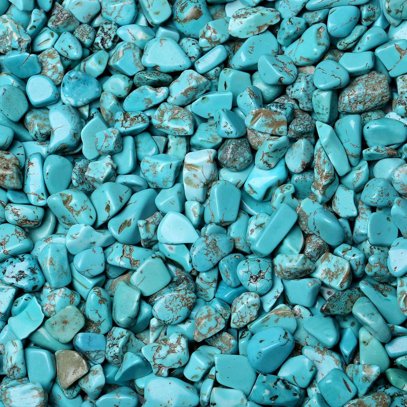 Piedras LAIDANLA turquesa en pedacitos, aptas para acuario y decoración.