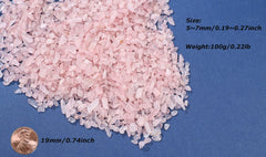 Laidanla cuarzo rosa, pequeños cristales para Reiki y armonía emocional