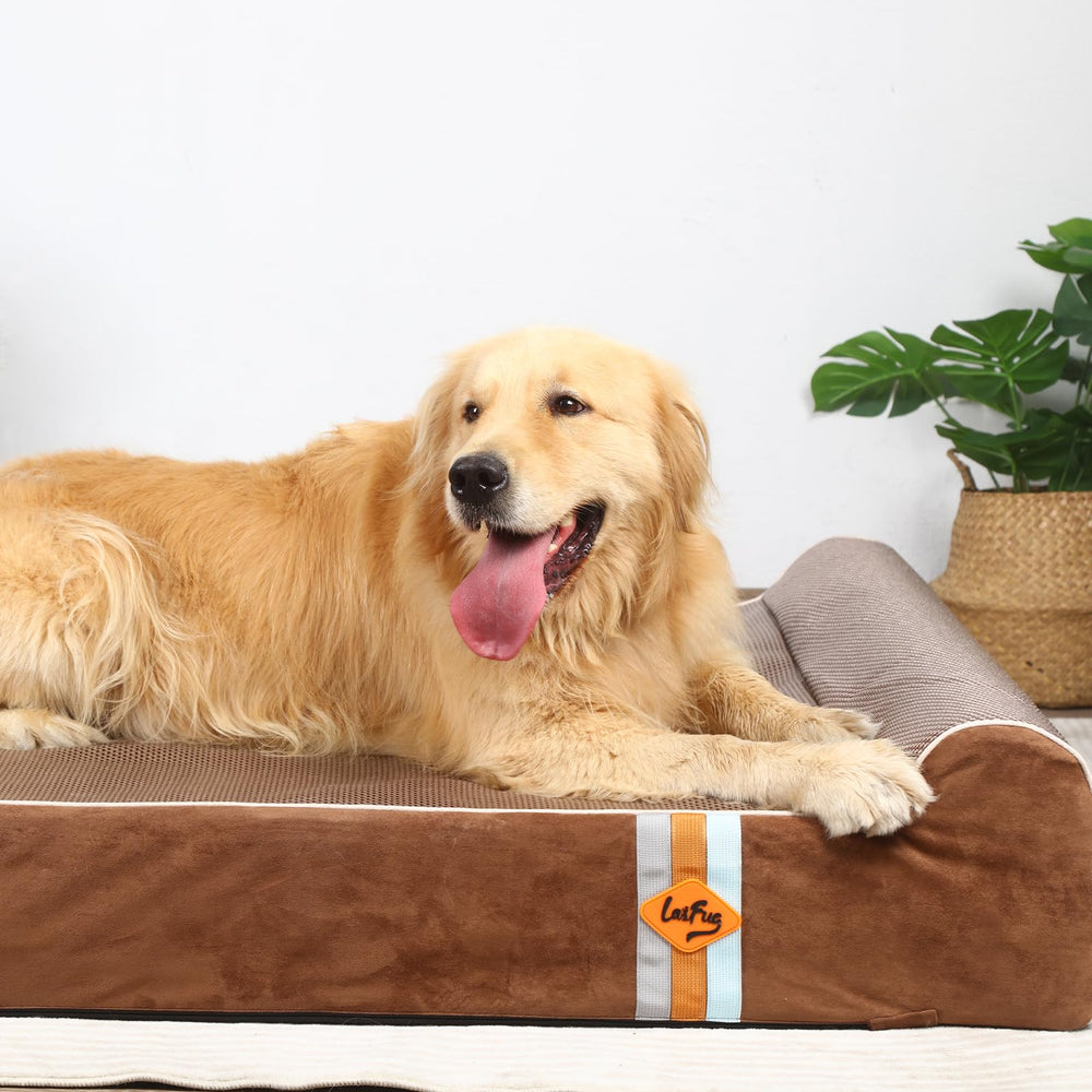 Laifug funda cama perro lavable, fácil de limpiar y mantener.
