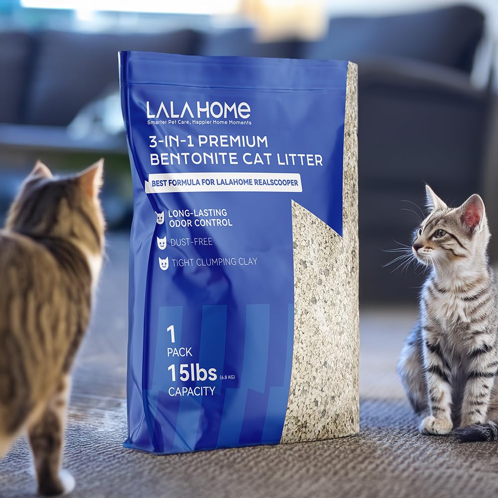 Uso diario ideal para múltiples gatos con almacenamiento cómodo.