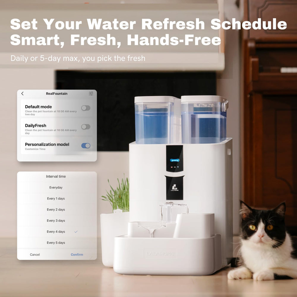 Depósito dual de 5L, suministro constante de agua en LALAHOME