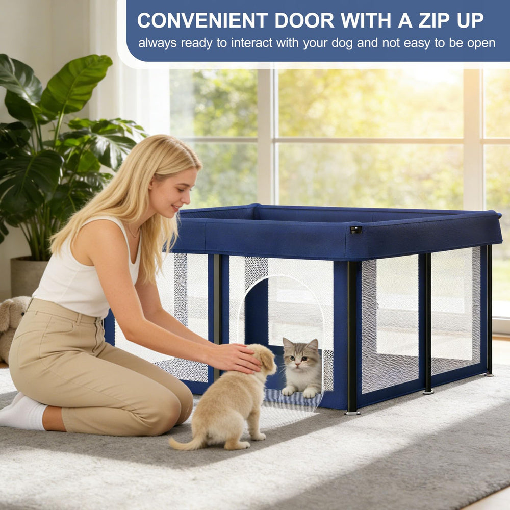 LAMATILOVE cercado azul apto para interior y exterior