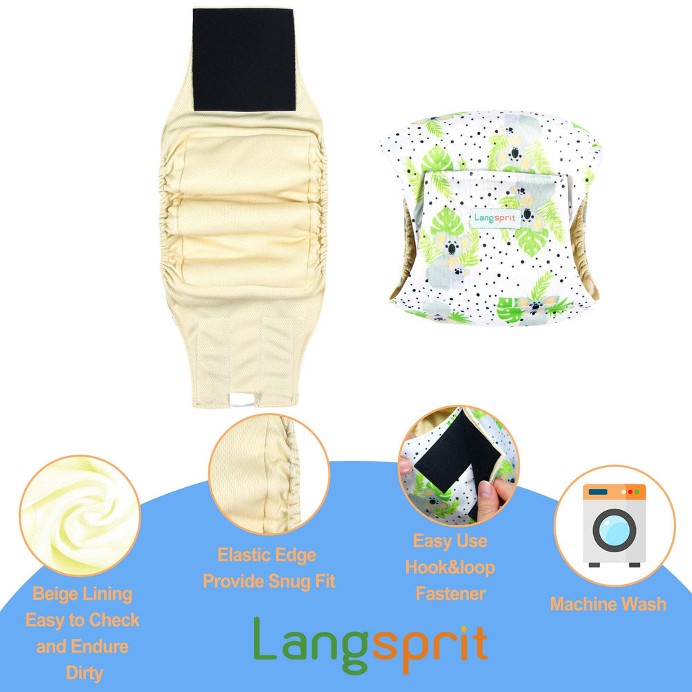 Langsprit lavage en machine des bandages pour chien, entretien facilité et durable.