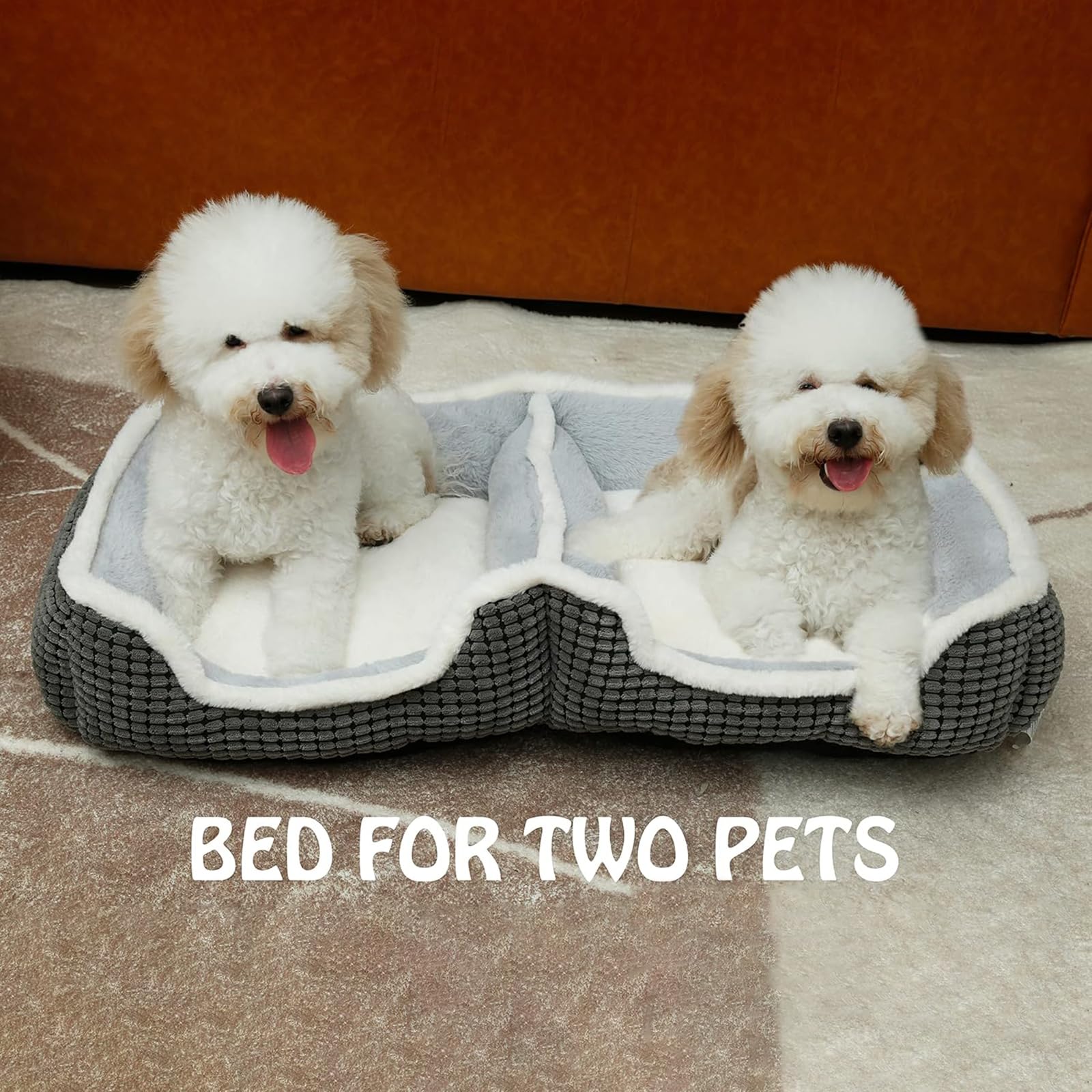Laojin Balhen cama doble para gatos interiores con patas antideslizantes