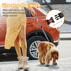 Enganche giratorio de 360 grados evita enredos con el arnés laqibak