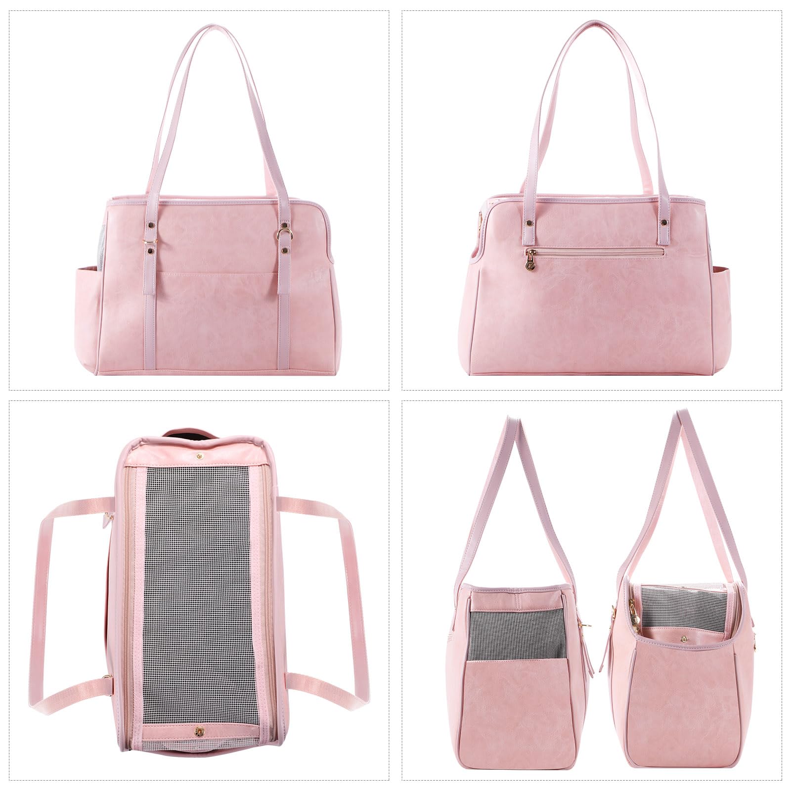 Cartera Lasaviin con bolsillos prácticos para accesorios del perro.