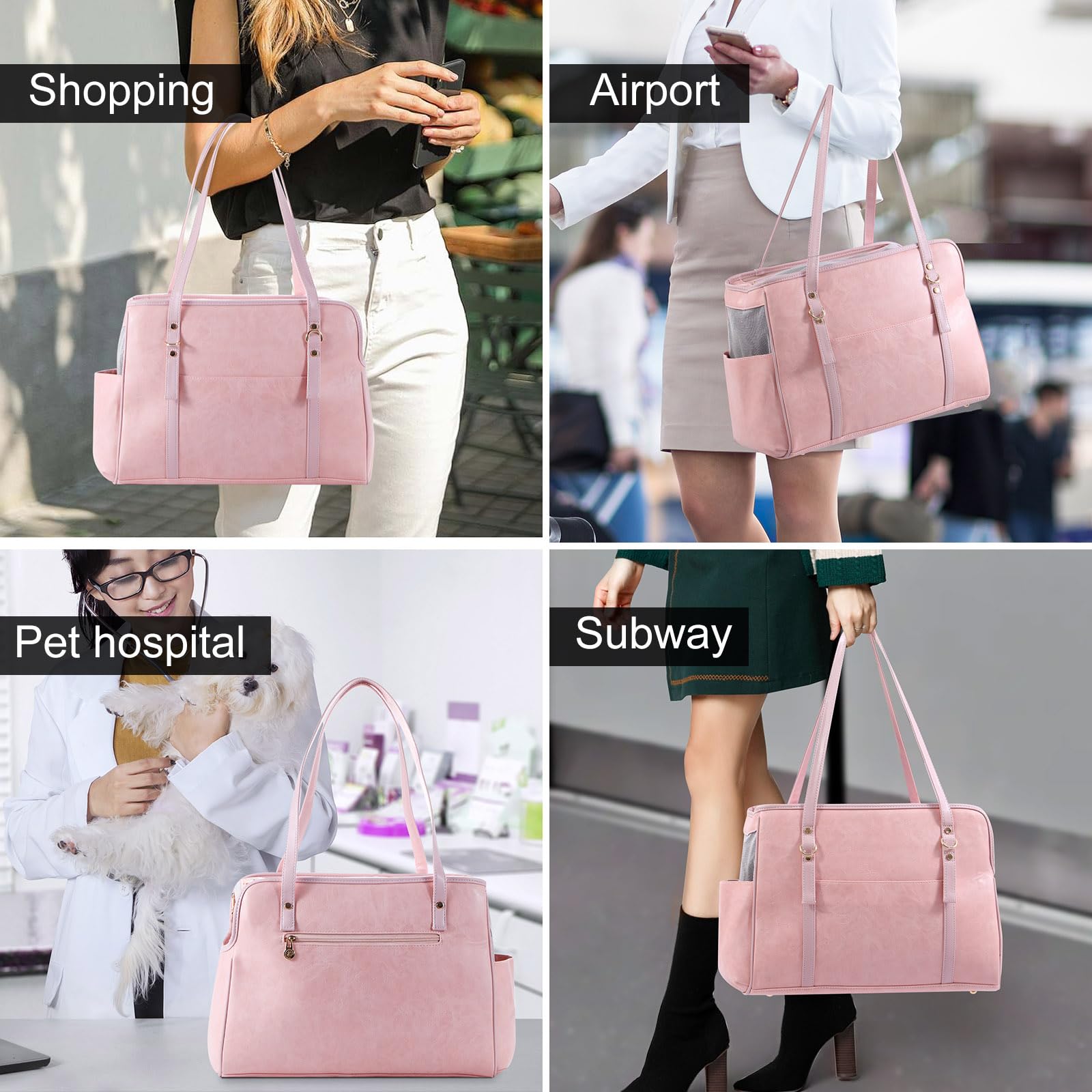Diseño rosa de Lasaviin para viajar con tu mascota.
