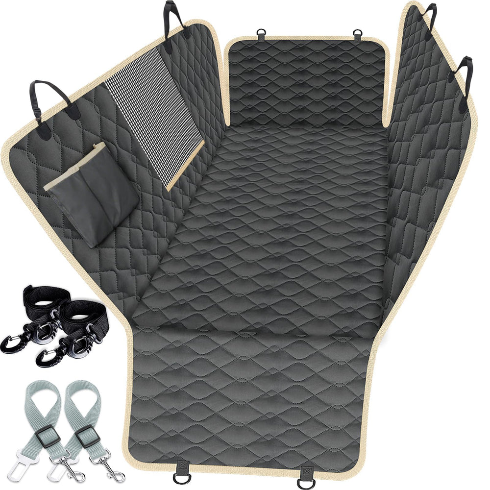 Lassie XL: cobertura de asiento trasero con faldas laterales protege puertas y pelo.