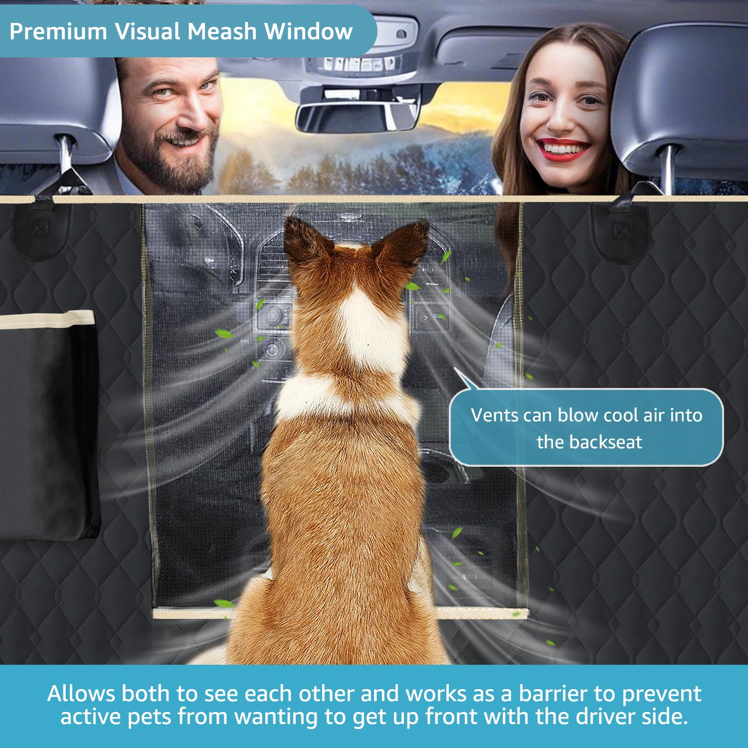 Lassie XL: cubierta impermeable para viajes con perros grandes mantiene seco el interior.