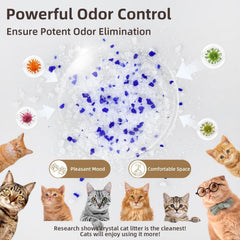 LaSyL Crystal Cat Litter libre de polvo protege la salud respiratoria