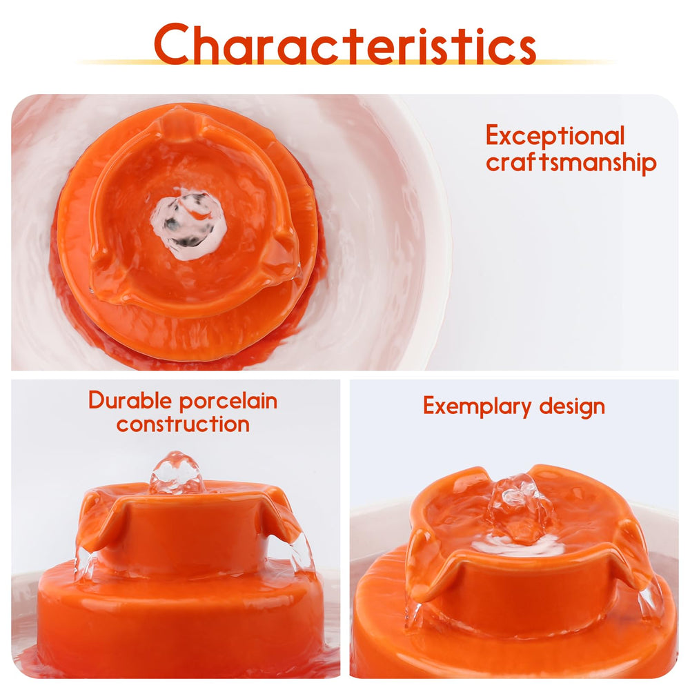 Lawfery bebedero cerámico, capacidad 2L, ideal para varias mascotas.
