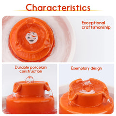 Lawfery bebedero cerámico, capacidad 2L, ideal para varias mascotas.