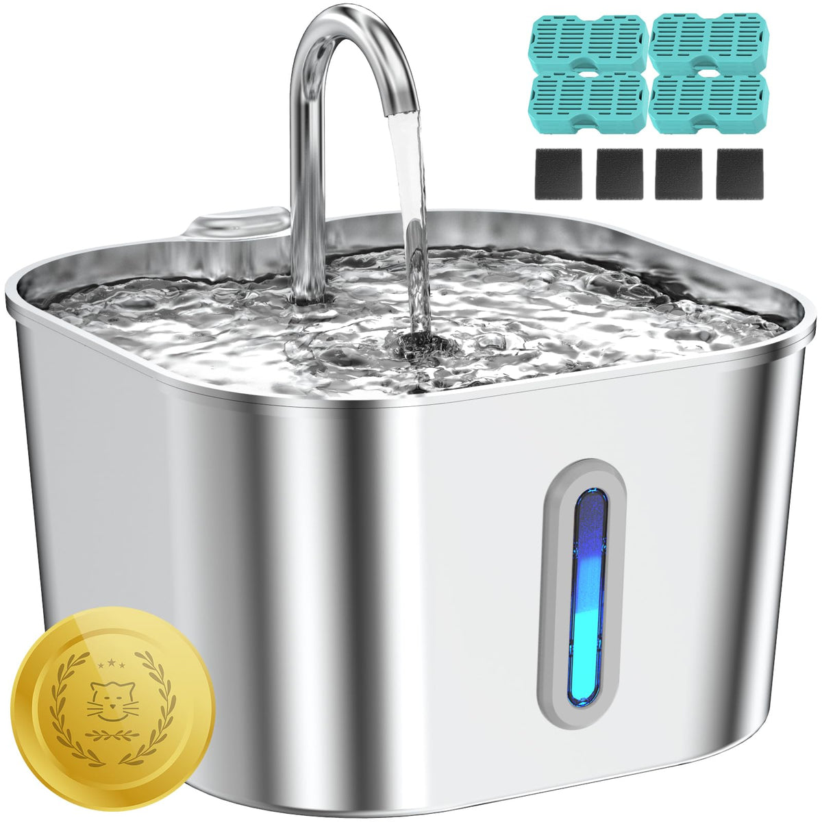 Fuente Lawfery para gatos: flujo constante de agua para hidratar mejor