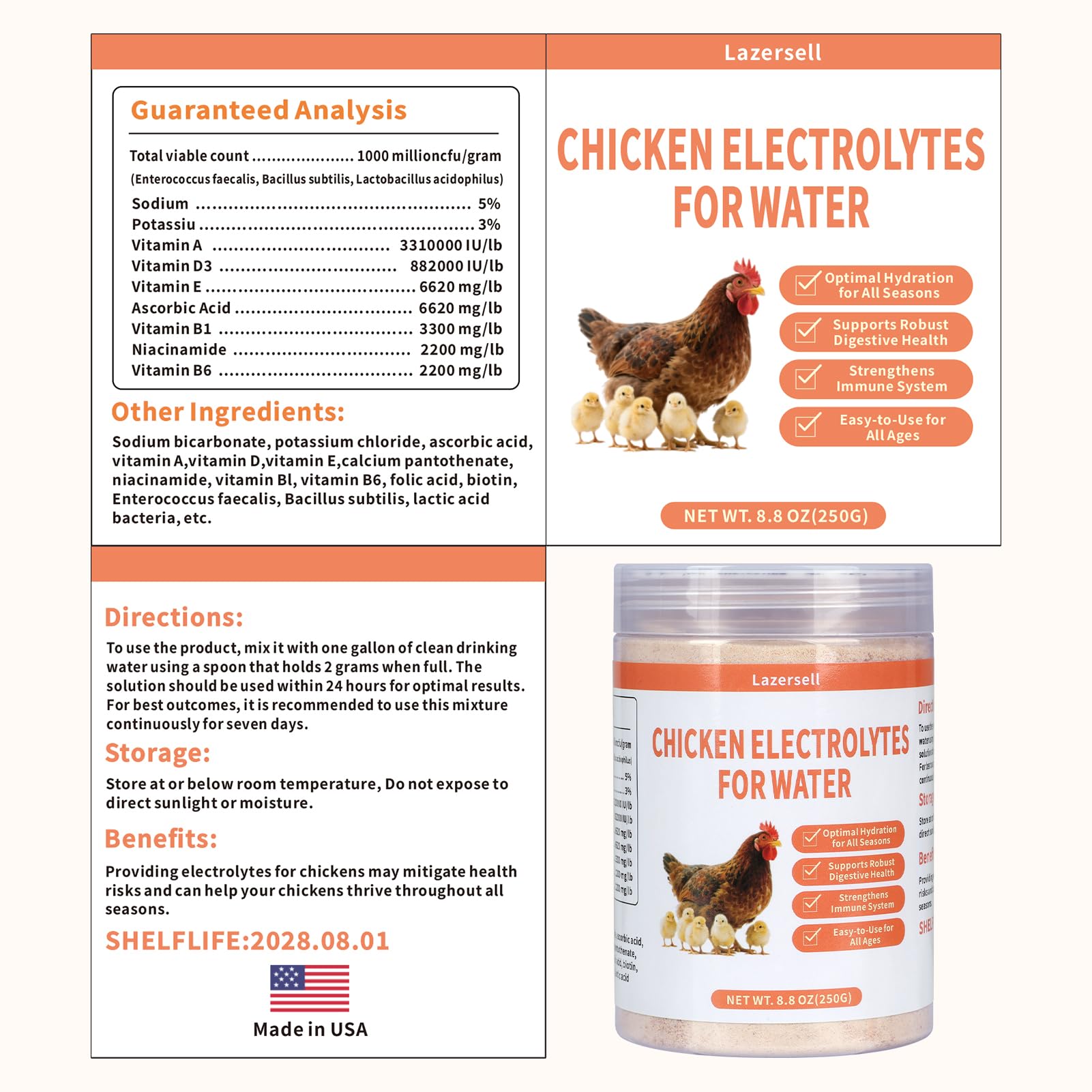 Diversas aves muestran compatibilidad: pollos, patos y pavos.