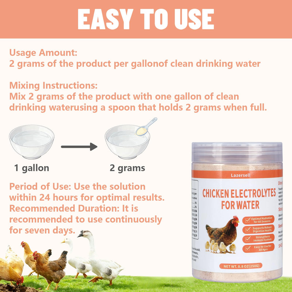 Uso diario para aves de todas las edades, con hidratación.
