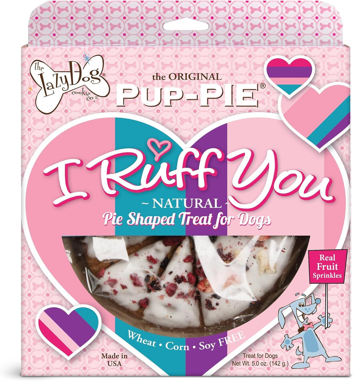 Ruff You Pup-Pie de Lazy Dog, pastel para perros de 6 pulgadas para celebrar