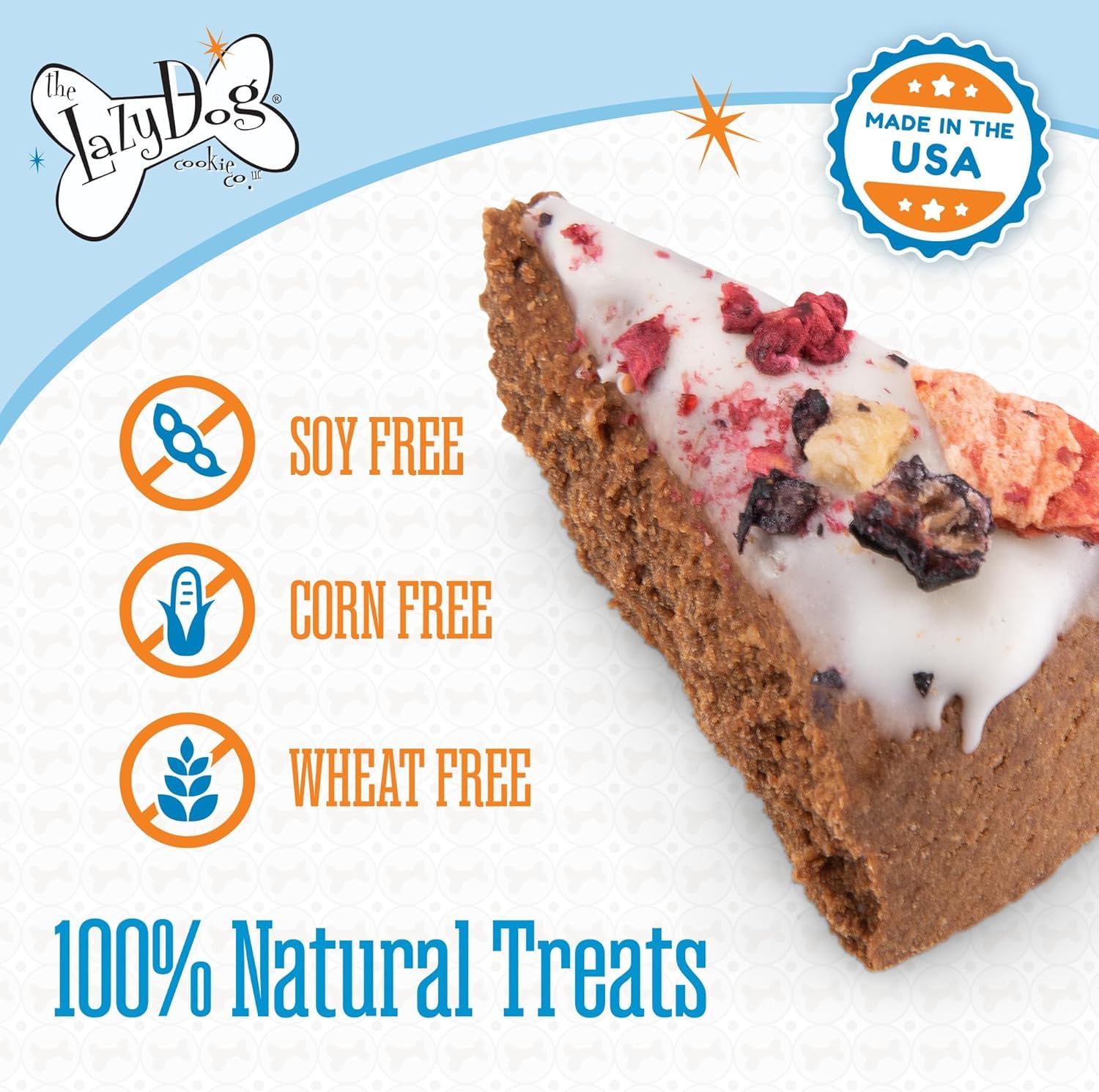 Ruff You Pup-Pie de Lazy Dog con glaseado dairy-free para perros
