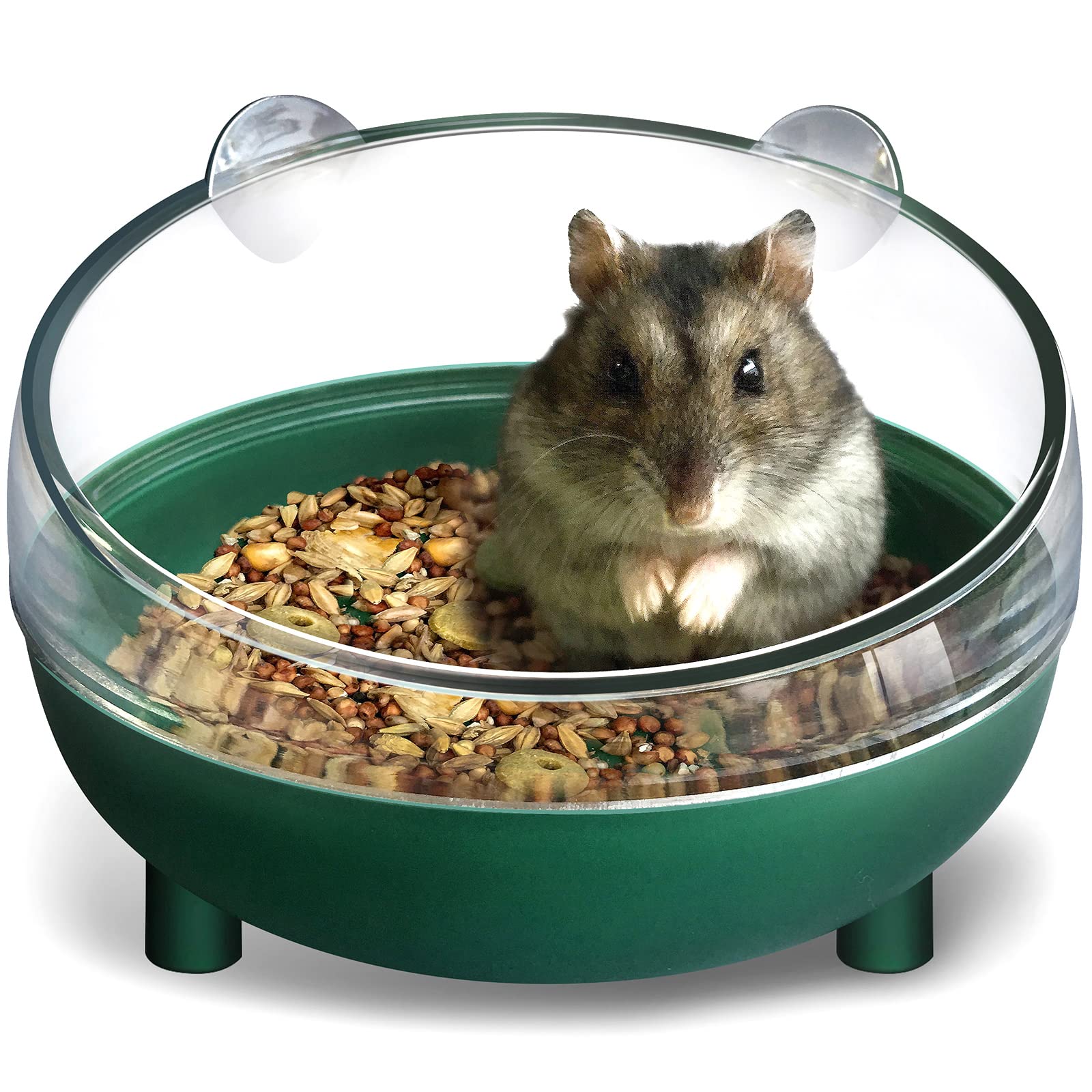 Arenero lazyyzal para hamster rosa, ideal para baño de arena.