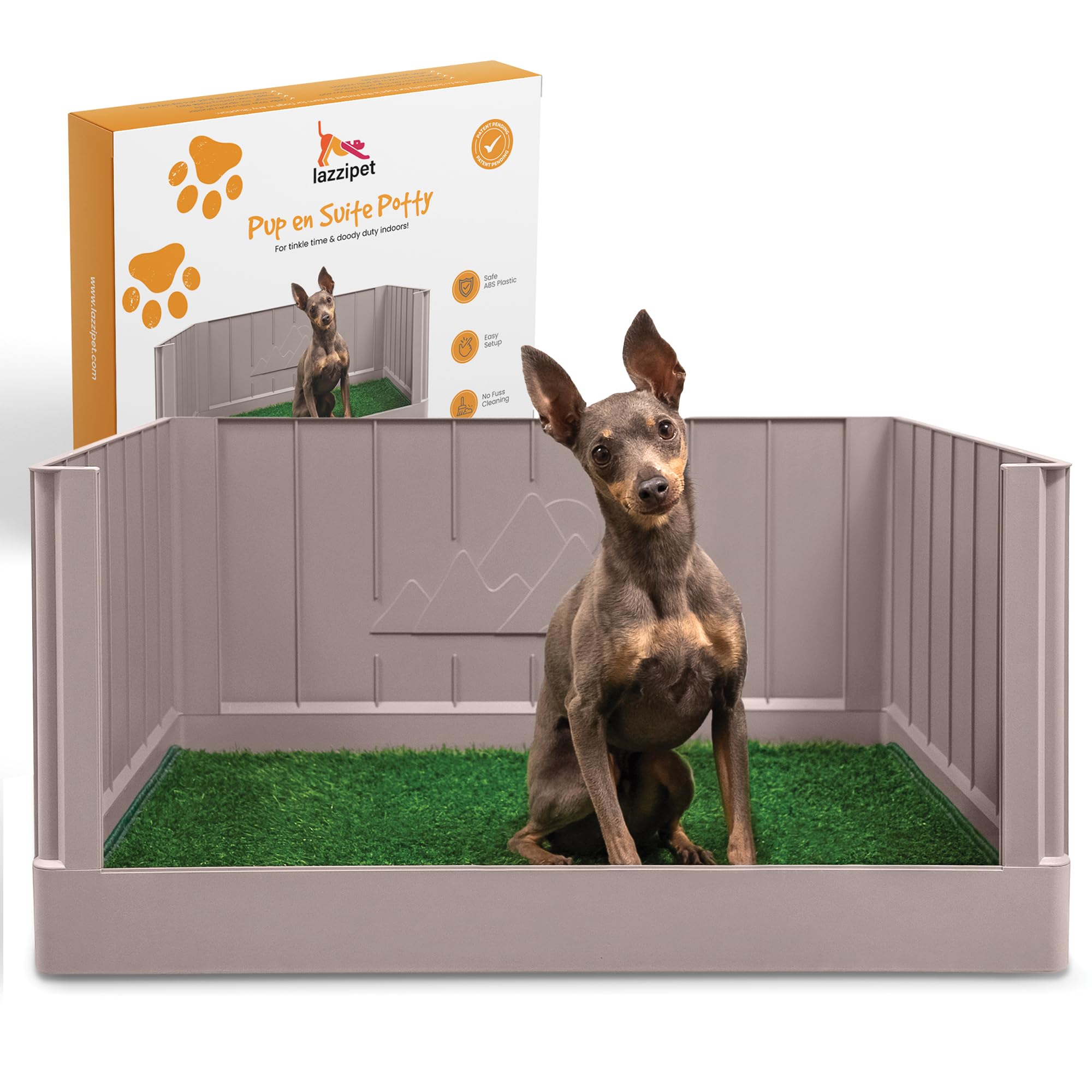 LAZZIPET Pup en Suite Potty: base estable para entrenamiento interior