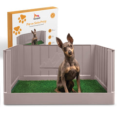 LAZZIPET Pup en Suite Potty: base estable para entrenamiento interior