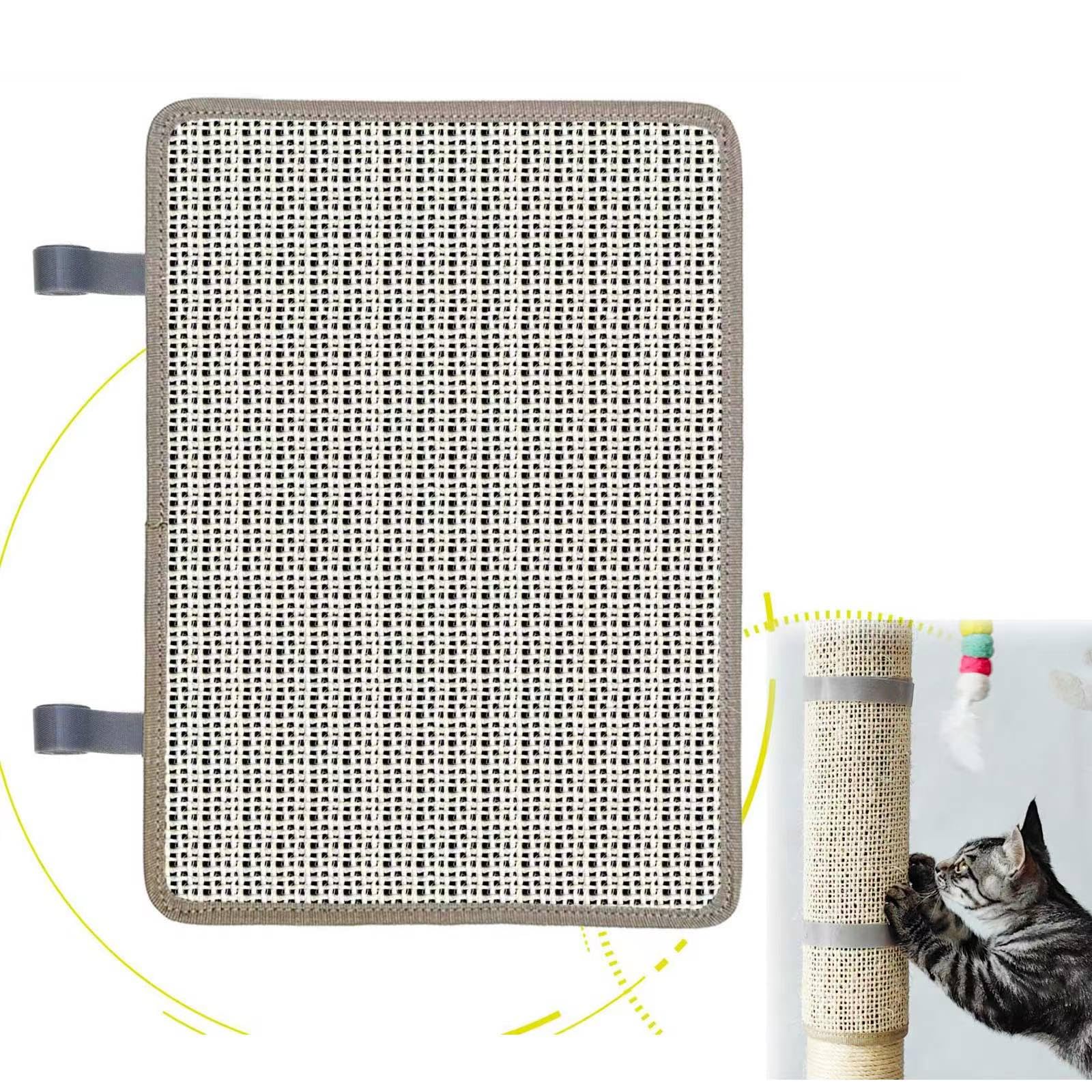LCSICY lima para uñas de gato en poste rascador de sisal para arañar naturalmente.