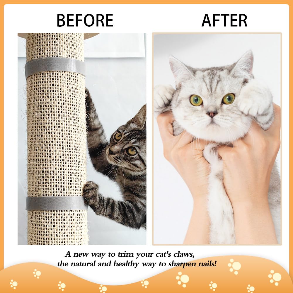 LCSICY rascador para gatos protege muebles durante el juego.
