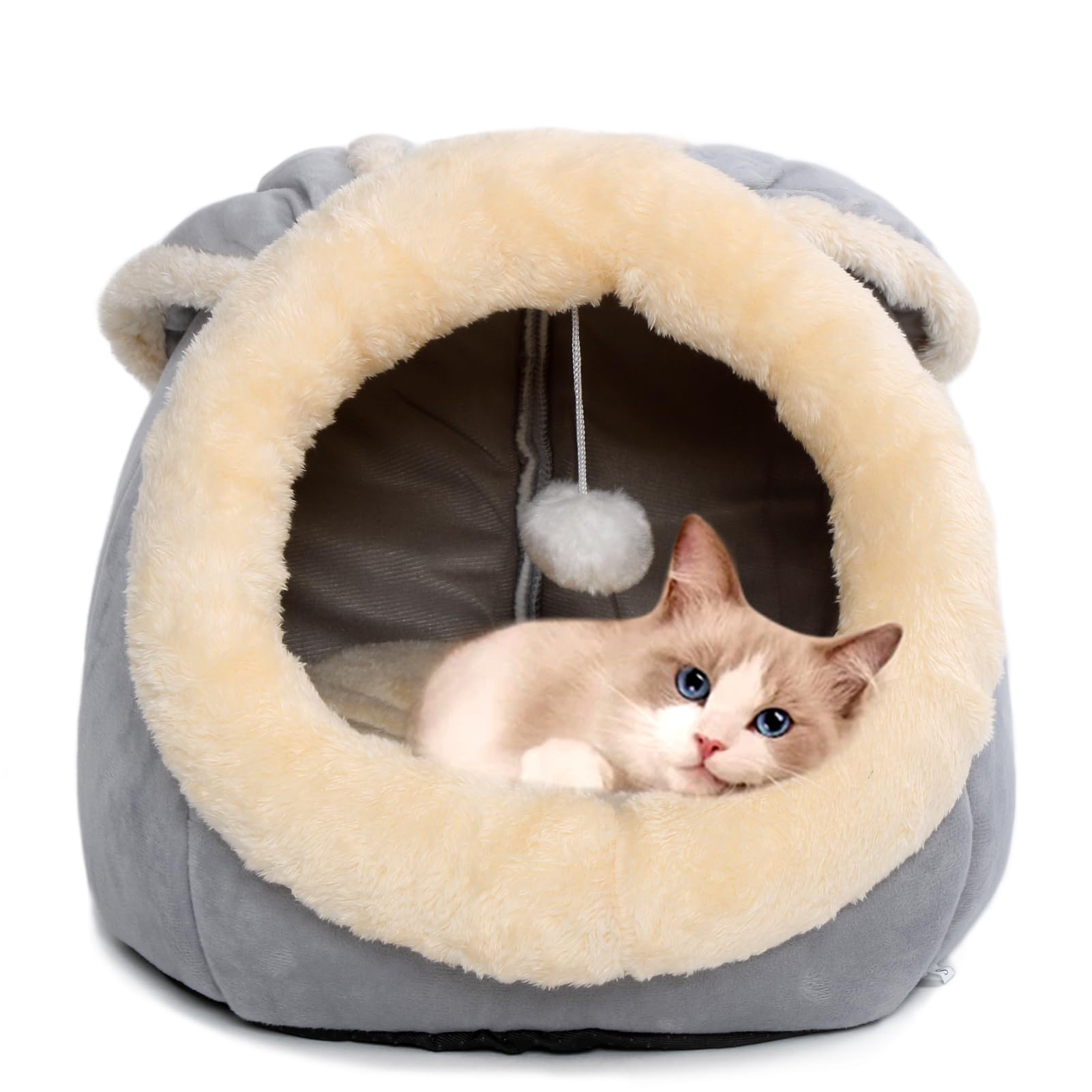 Lcybem cama-gato cueva conejo-colgante ofrece juego seguro y descanso.