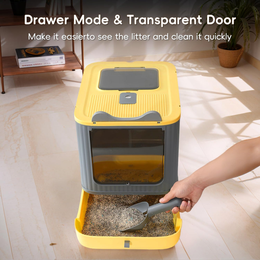 LCZLBRRD caja gatos fácil limpieza, diseño compacto para cualquier habitación