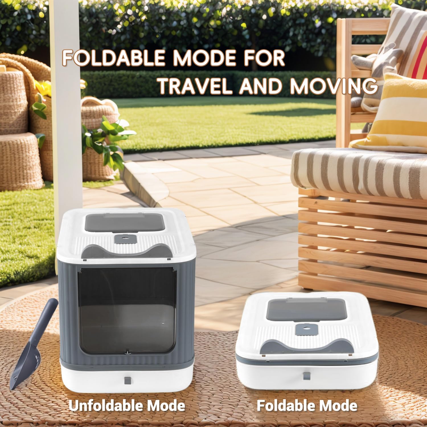 LCZLBRRD caja-litter-gato-accesorios: accesorios para comodidad y limpieza.