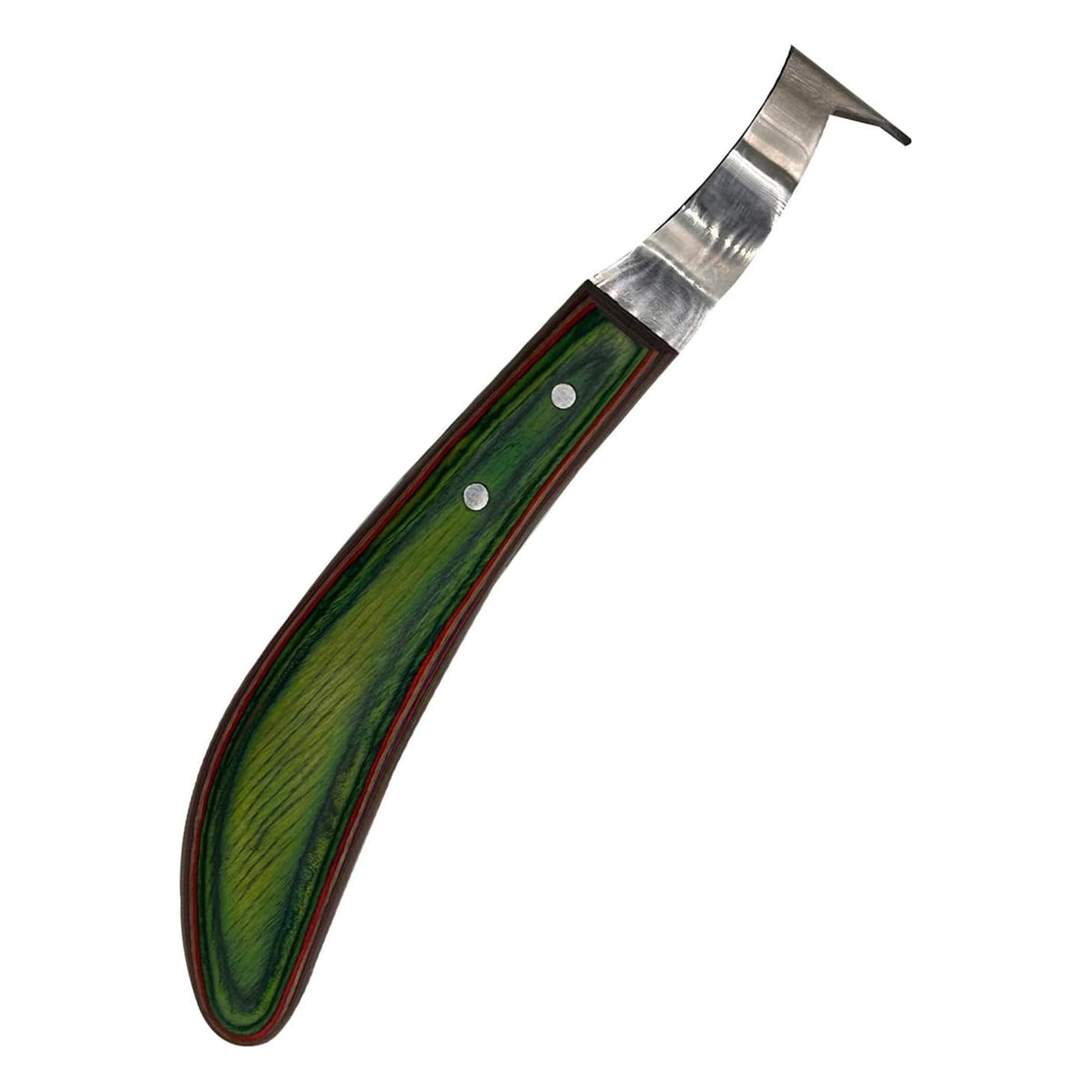 Cuchillo para cascos Le Czar con lazo largo y hoja afilada para cortes precisos.