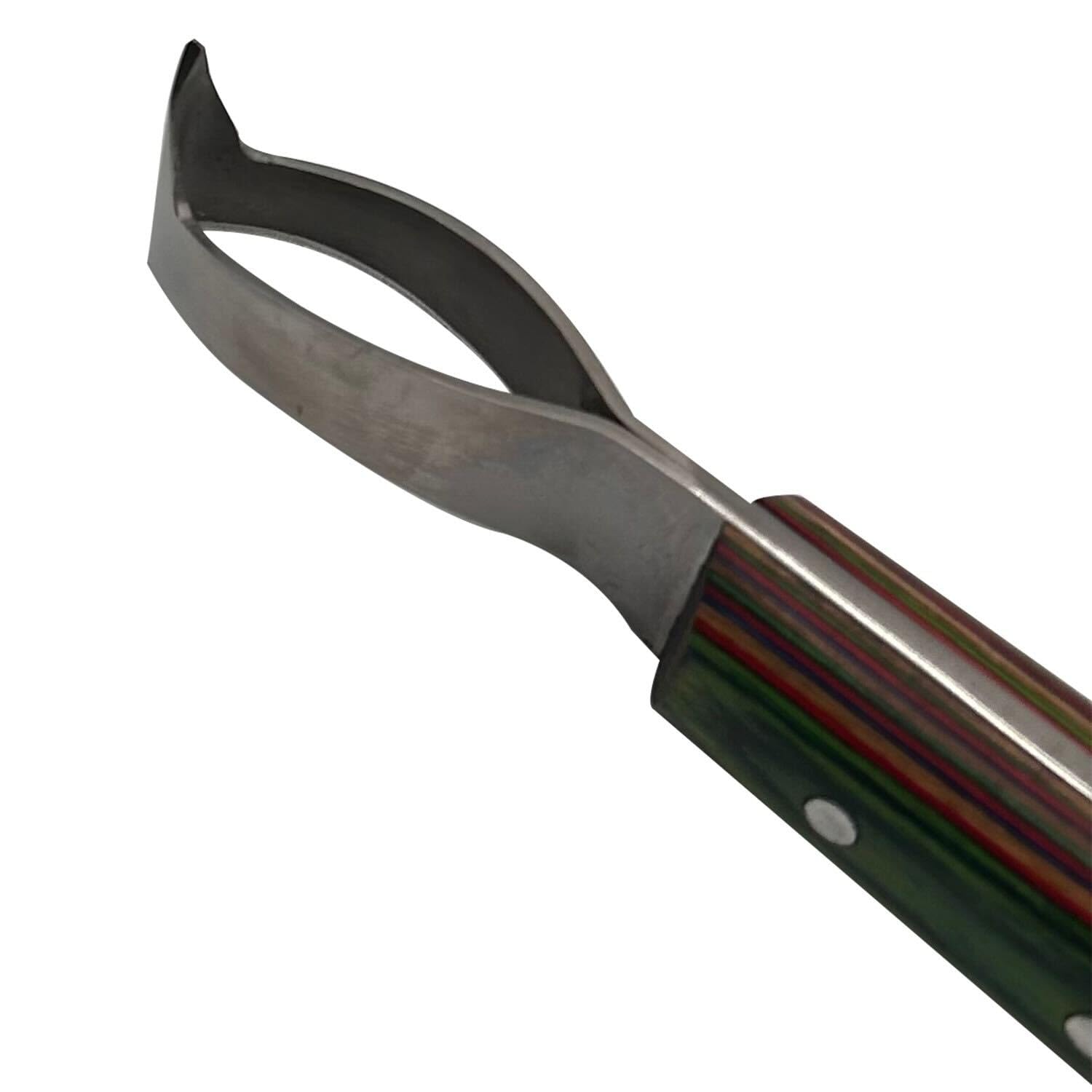 Mango de madera ergonómico Le Czar para control cómodo durante el uso.